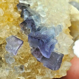 SWJ0026 - Finest Grade Blue Fluorite Crystal Cluster from Blanchard Mine (New Mexico)