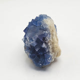 SWJ0028 - Finest Grade Blue Fluorite Crystal Cluster from Blanchard Mine (New Mexico)