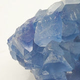 SWJ0028 - Finest Grade Blue Fluorite Crystal Cluster from Blanchard Mine (New Mexico)