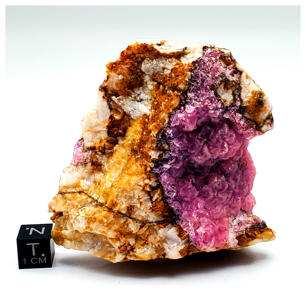 SWJ0032 - Finest Grade Pink Cobaltoan Calcite Crystals on Matrix - Bou Azzer Mine (Morocco)