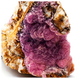 SWJ0032 - Finest Grade Pink Cobaltoan Calcite Crystals on Matrix - Bou Azzer Mine (Morocco)