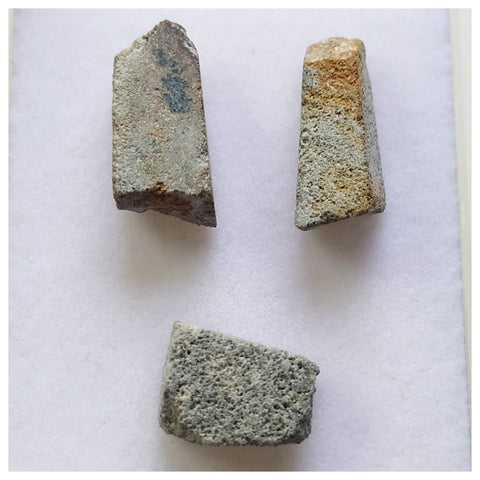 14021 A58- New Rare "NWA 13996" EL Melt Enstatite Meteorite Collection 3 samples 2.31g