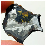 13009 A10 - New "NWA 14444" Pallasite Meteorite 3.67g Thin Etched Slice