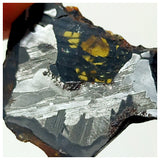 13009 A10 - New "NWA 14444" Pallasite Meteorite 3.67g Thin Etched Slice