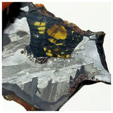 13009 A10 - New "NWA 14444" Pallasite Meteorite 3.67g Thin Etched Slice