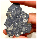 094 -  Top Rare Lunar Meteorite "NWA 13859" Feldspathic Breccia (Troctolite Rich) 9.88g Slice