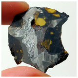 13011 A12 - New "NWA 14444" Pallasite Meteorite 4.88g Thin Etched Slice