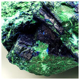 SWJ0020 - Nice Specimen of Deep Blue Azurite + Malachite Crystals from Mexico