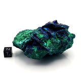 SWJ0020 - Nice Specimen of Deep Blue Azurite + Malachite Crystals from Mexico