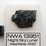 11008 - "Night Sky" Lunar Meteorite Slice "NWA 13951" Feldspathic Breccia 2g