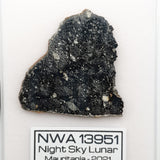 11013 - "Night Sky" Lunar Meteorite Slice "NWA 13951" Feldspathic Breccia 7g