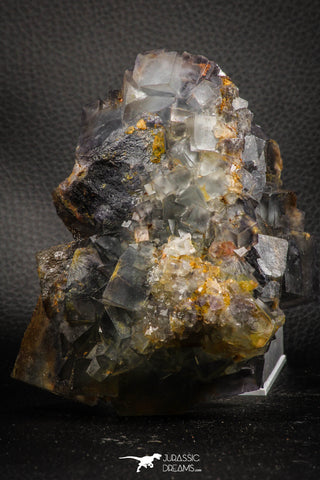 07909 -  Top Pale Blue Fluorite Crystals on Matrix Hameda Fluorite Mine South Morocco