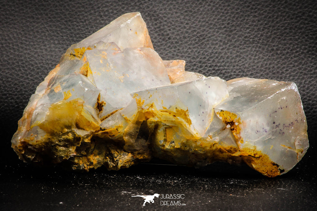 07911 -  Top Pale Blue Fluorite Crystals on Matrix Hameda Fluorite Mine South Morocco