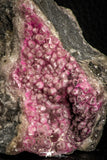 07627 -  Pink Cobaltoan Calcite Crystals on Matrix - Bou Azzer Mine (South Morocco)