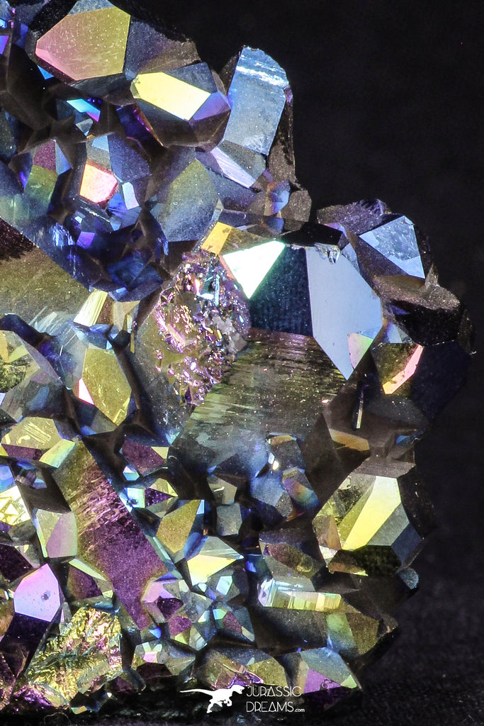 20090 - Beautiful 3 Inch Titanium Quartz Rainbow Aura Iridescent Crystals