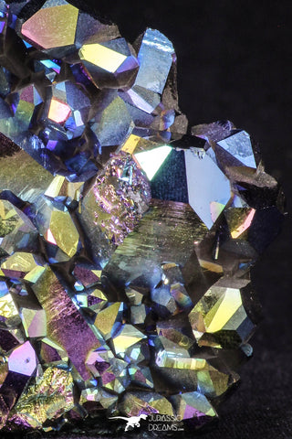 20090 - Beautiful 3 Inch Titanium Quartz Rainbow Aura Iridescent Crystals