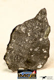 09186 - MARTIAN Black Beauty Rabt Sbayta 012 Meteorite 0.29 g Polymict Breccia Thin Section with Fusion Crust