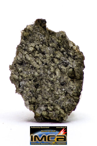 08868 - MARTIAN NWA 6963 Shergottite Meteorite 0.486 g Thin Section with Fusion Crust