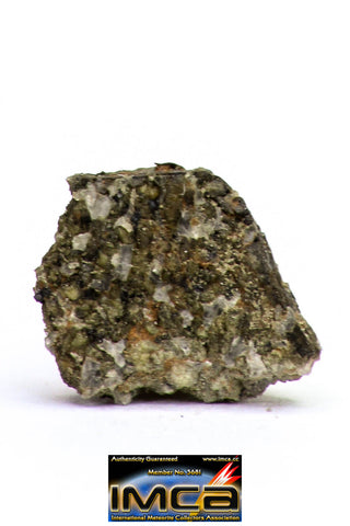 08873 - MARTIAN NWA 6963 Shergottite Meteorite 0.395 g Thin Section with Fusion Crust