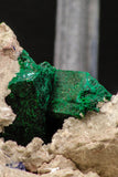 07815 - Beautiful Azurite + Malachite Crystals on Carbonate Matrix - Kerrouchen (Morocco)