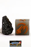 08934 -Top Rare NWA IMB Impact Melt Breccia Chondrite Meteorite Polished Section 0.85 g