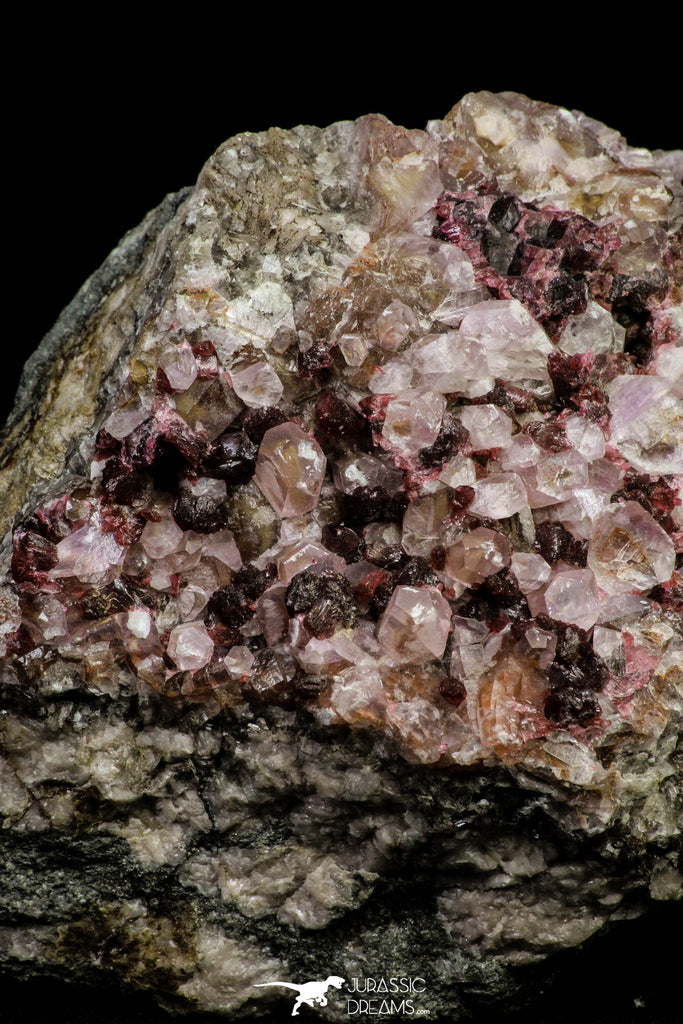 20860 - Pink Cobaltoan Calcite Crystals on Matrix - Bou Azzer Mine (South Morocco)