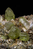20863 -  Lustrous Yellow Green Apatite Crystals on Feldspar Matrix - Imilchil (Morocco)