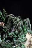 20929 - Beautiful Malachite Crystals on Barite Matrix - Taouz Barite Mines (Morocco)