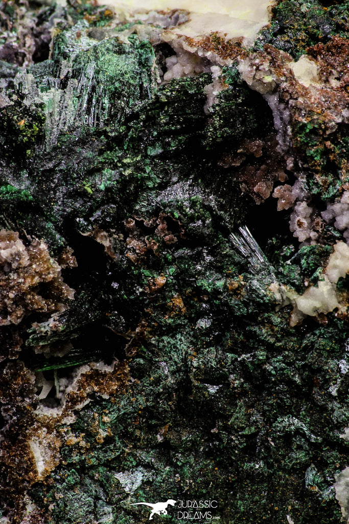 20931 - Beautiful Malachite Crystals on Barite Matrix - Taouz Barite Mines (Morocco)