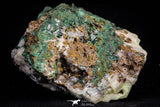20933 - Beautiful Malachite Crystals on Barite Matrix - Taouz Barite Mines (Morocco)