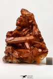 09109 - Top Beautiful 3.76 Inch Natural Red Iron-Oxide Coated Quartz Crystals Cluster