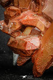 20079 - Top Beautiful 4.46 Inch Natural Red Iron-Oxide Coated Quartz Crystals Cluster