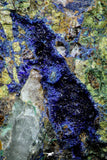 21193 - Beautiful Azurite Cristals + Malachite Cristals in Quartz Matrix - Alnif (South Morocco)
