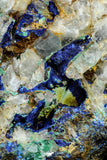 21193 - Beautiful Azurite Cristals + Malachite Cristals in Quartz Matrix - Alnif (South Morocco)