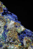 21193 - Beautiful Azurite Cristals + Malachite Cristals in Quartz Matrix - Alnif (South Morocco)