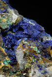21193 - Beautiful Azurite Cristals + Malachite Cristals in Quartz Matrix - Alnif (South Morocco)