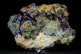 21194 - Beautiful Azurite Cristals + Malachite Cristals in Quartz Matrix - Alnif (South Morocco)