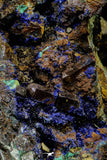 21194 - Beautiful Azurite Cristals + Malachite Cristals in Quartz Matrix - Alnif (South Morocco)