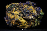 21194 - Beautiful Azurite Cristals + Malachite Cristals in Quartz Matrix - Alnif (South Morocco)