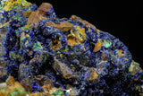 21194 - Beautiful Azurite Cristals + Malachite Cristals in Quartz Matrix - Alnif (South Morocco)