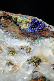 21195 - Beautiful Azurite Cristals + Malachite Cristals + Pyrite Crystals in Quartz Matrix - Alnif (South Morocco)
