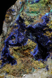 21197 - Beautiful Azurite Cristals + Malachite Cristals + Pyrite Crystals in Quartz Matrix - Alnif (South Morocco)