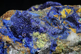 21197 - Beautiful Azurite Cristals + Malachite Cristals + Pyrite Crystals in Quartz Matrix - Alnif (South Morocco)