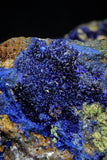 21197 - Beautiful Azurite Cristals + Malachite Cristals + Pyrite Crystals in Quartz Matrix - Alnif (South Morocco)