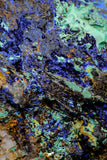 21198 - Beautiful Azurite Cristals + Malachite Cristals in Quartz Matrix - Alnif (South Morocco)