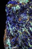 21199 - Beautiful Azurite Cristals + Malachite Cristals + Pyrite Crystals in Quartz Matrix - Alnif (South Morocco)
