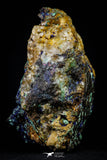 21199 - Beautiful Azurite Cristals + Malachite Cristals + Pyrite Crystals in Quartz Matrix - Alnif (South Morocco)