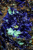 21202 - Beautiful Azurite Cristals + Malachite Cristals in Quartz Matrix - Alnif (South Morocco)