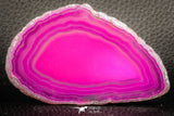 07309 -  Extremely Beautiful 3.29 Inch Brazilian Agate Slice (Chalcedony Geode Section)