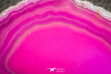 07309 -  Extremely Beautiful 3.29 Inch Brazilian Agate Slice (Chalcedony Geode Section)